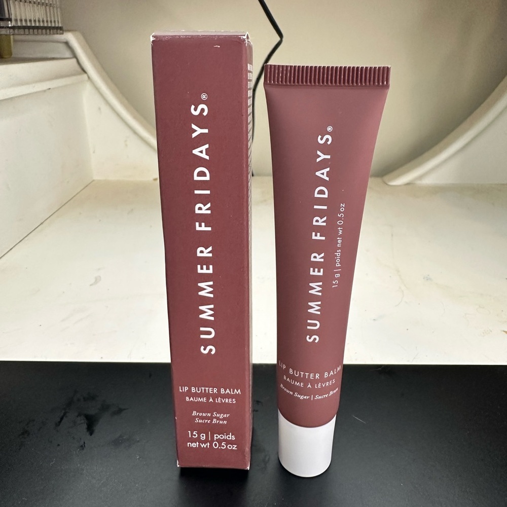 Summer Fridays Lip Butter Balm-Brown Sugar AUTHENTIC BLUE CAP NEW IN BOX